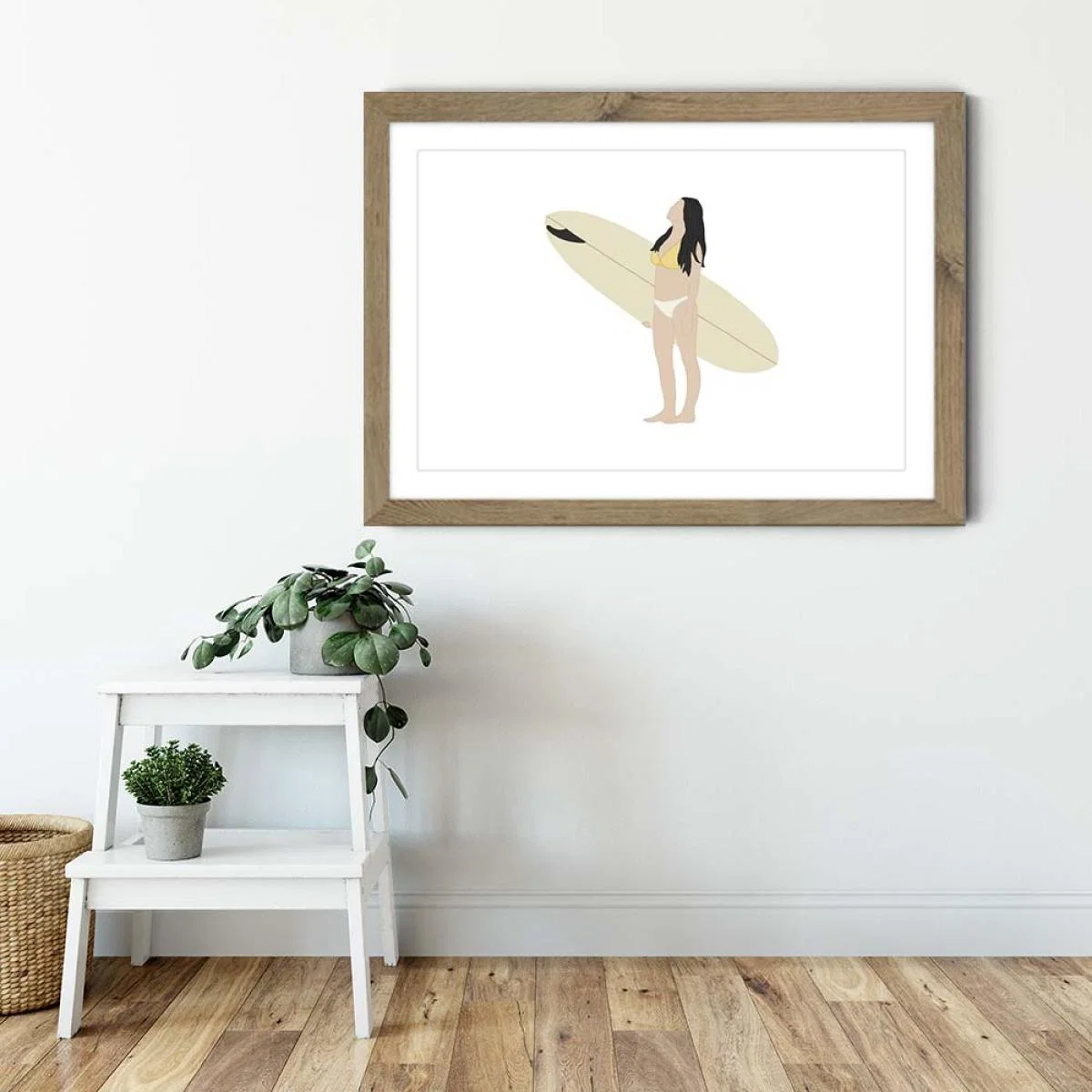 Sky Art Print Oak Frame – image 4