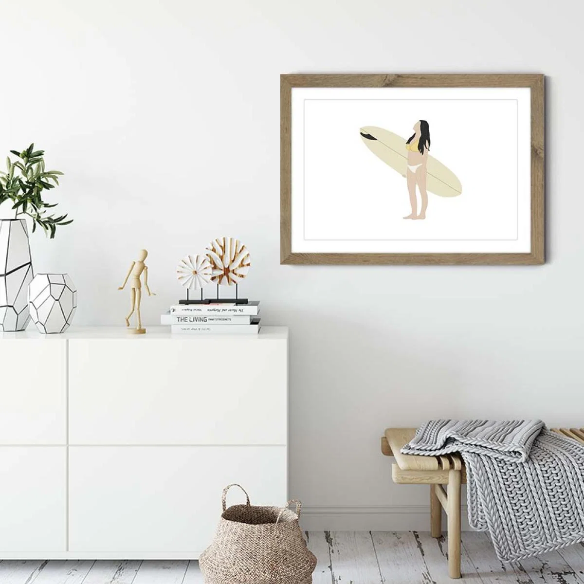 Sky Art Print Oak Frame – image 5