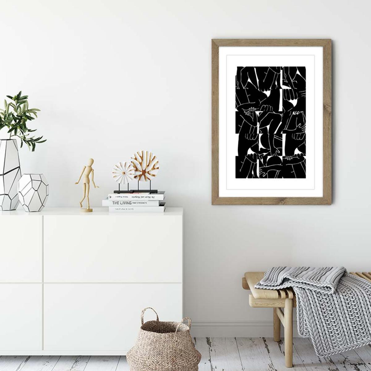 Oak Frame Bodies Art Print – image 3
