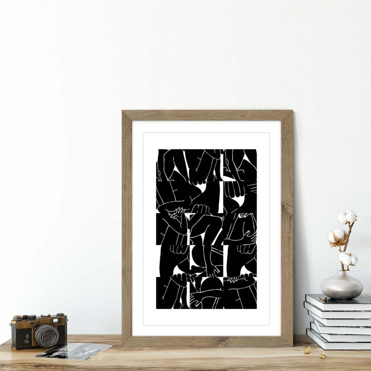 Oak Frame Bodies Art Print – image 5
