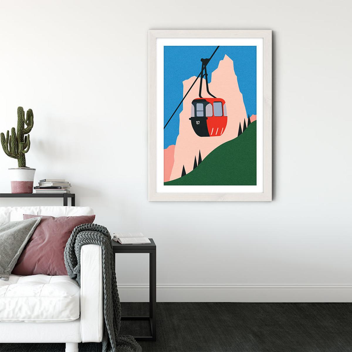 Allgäu Alps Art Print White Frame – image 2
