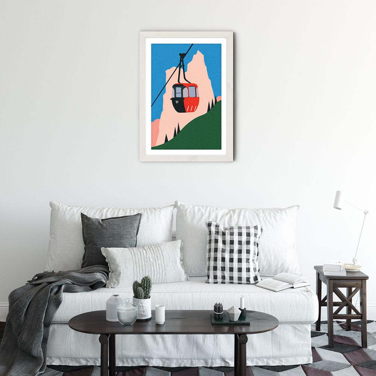 Allgäu Alps Art Print White Frame – image 6