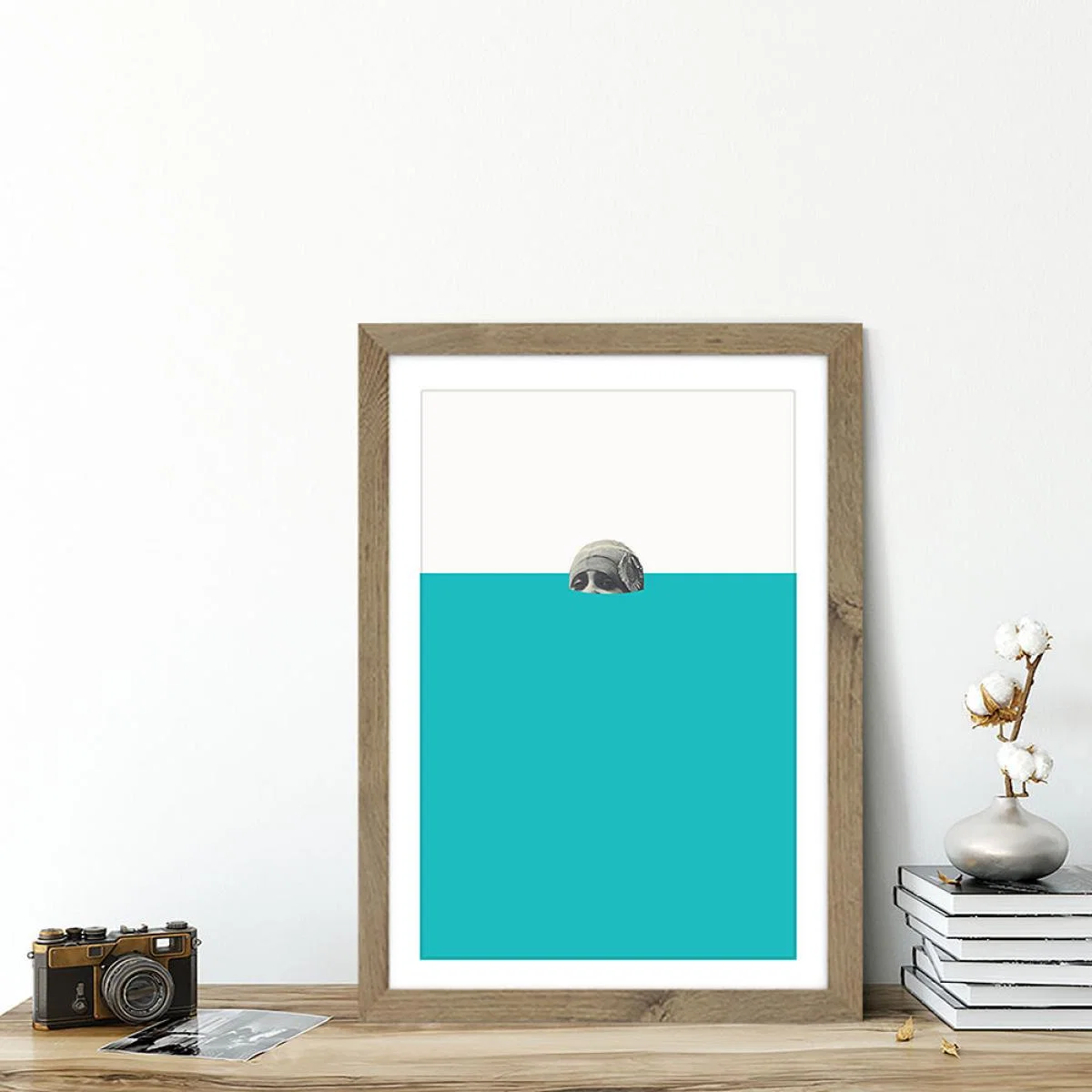 Submerged Art Print Oak Frame – image 5