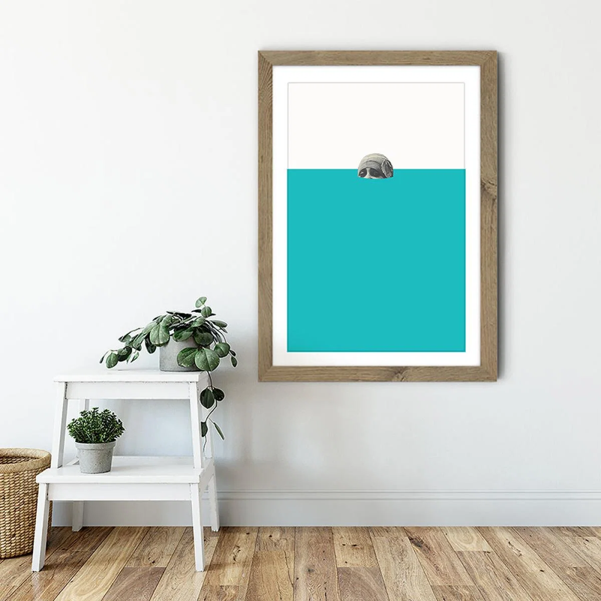 Submerged Art Print Oak Frame – image 6
