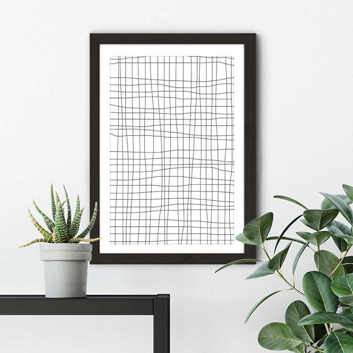 Grid Art Print Black Frame – image 6