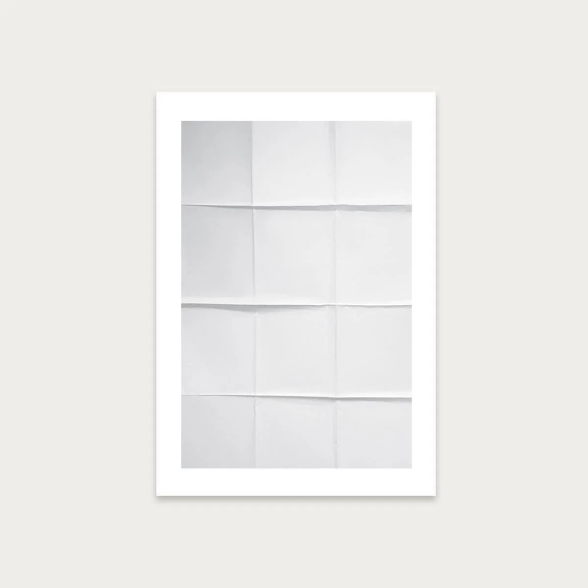 Paper Grid Art Print Unframed