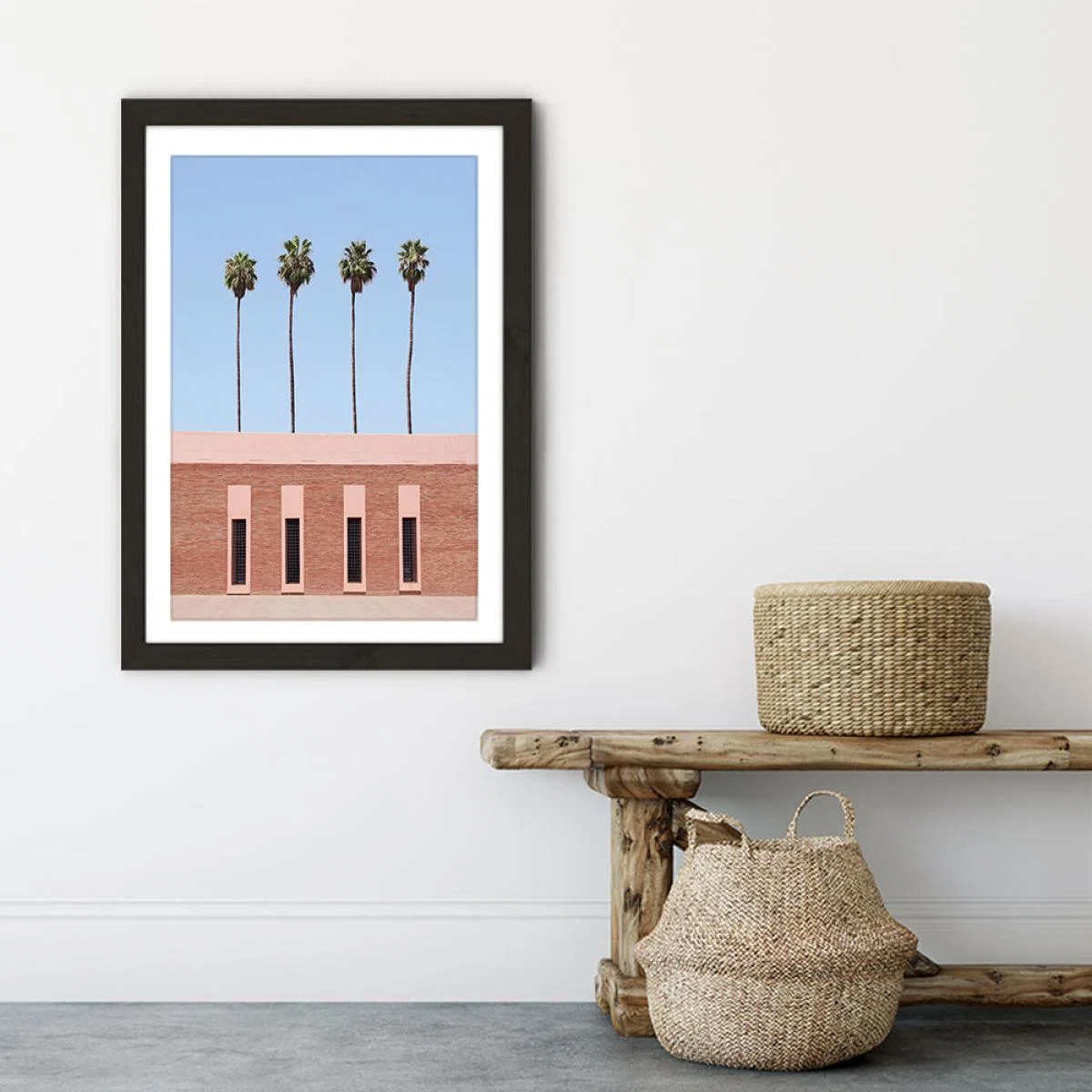 Palm Tree Factory Art Print Black Frame – image 5