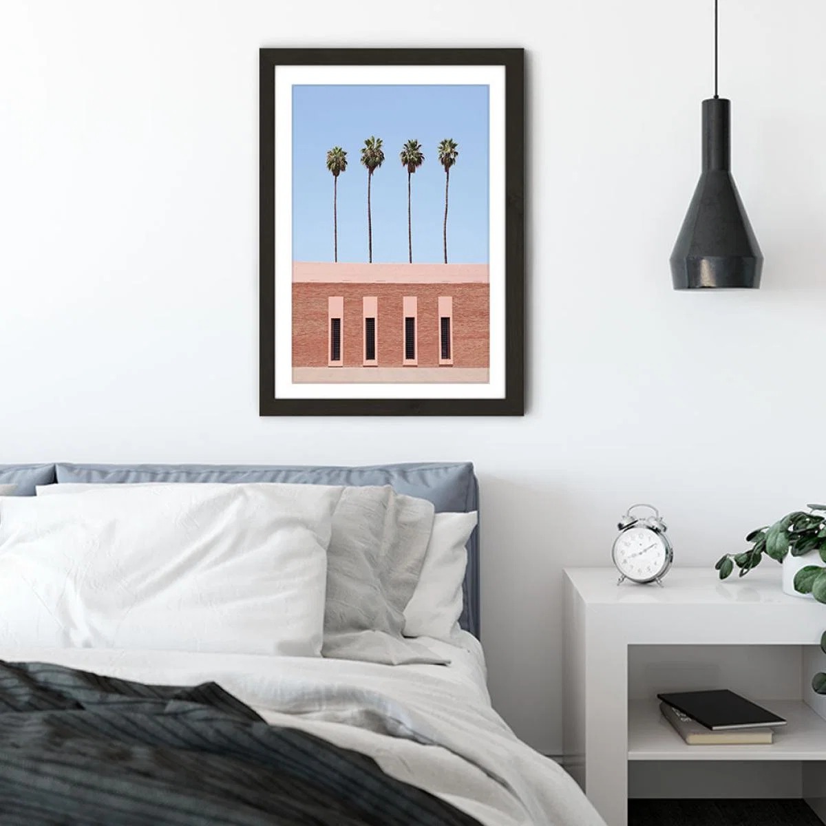Palm Tree Factory Art Print Black Frame – image 7