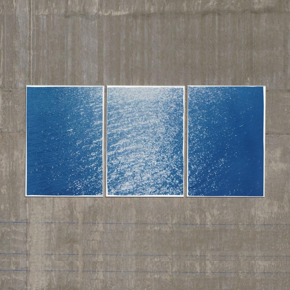 Splendorous Amalfi Coast Handmade Cyanotype Art Print – image 4