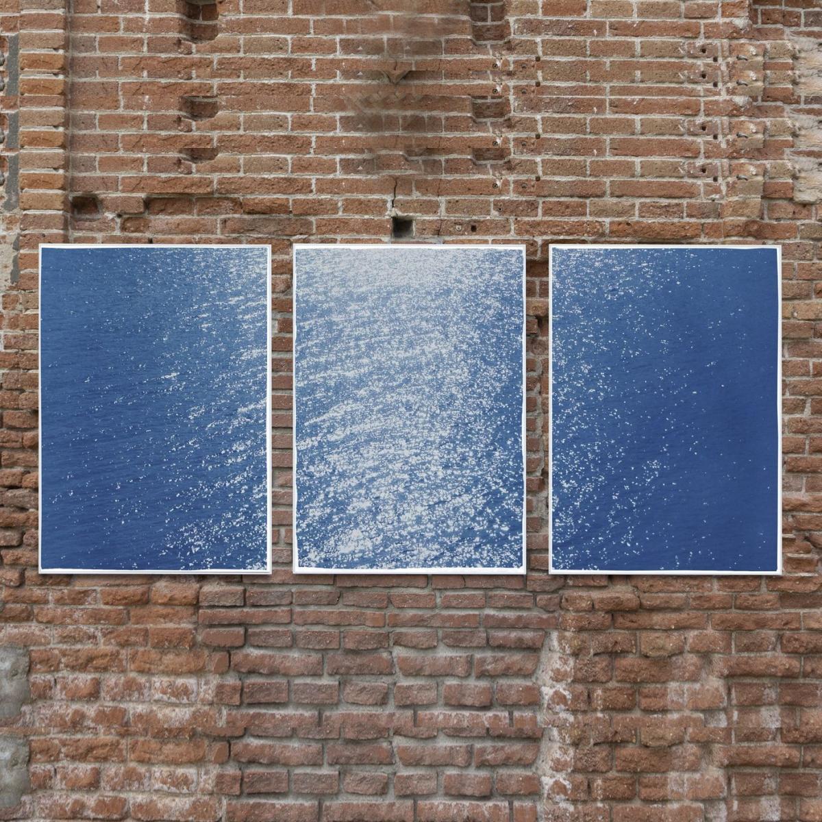 Splendorous Amalfi Coast Handmade Cyanotype Art Print – image 6