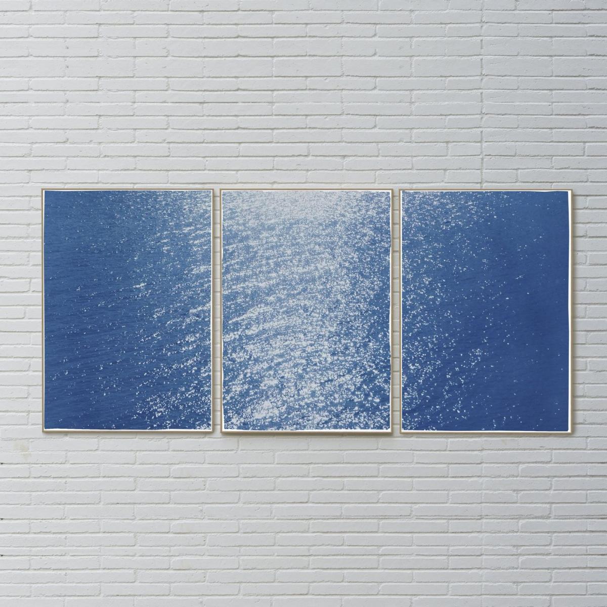 Splendorous Amalfi Coast Handmade Cyanotype Art Print – image 8
