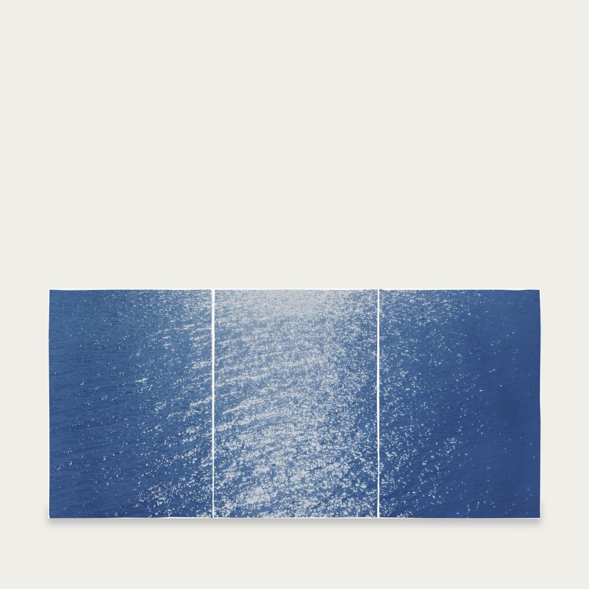 Splendorous Amalfi Coast Handmade Cyanotype Art Print – image 1