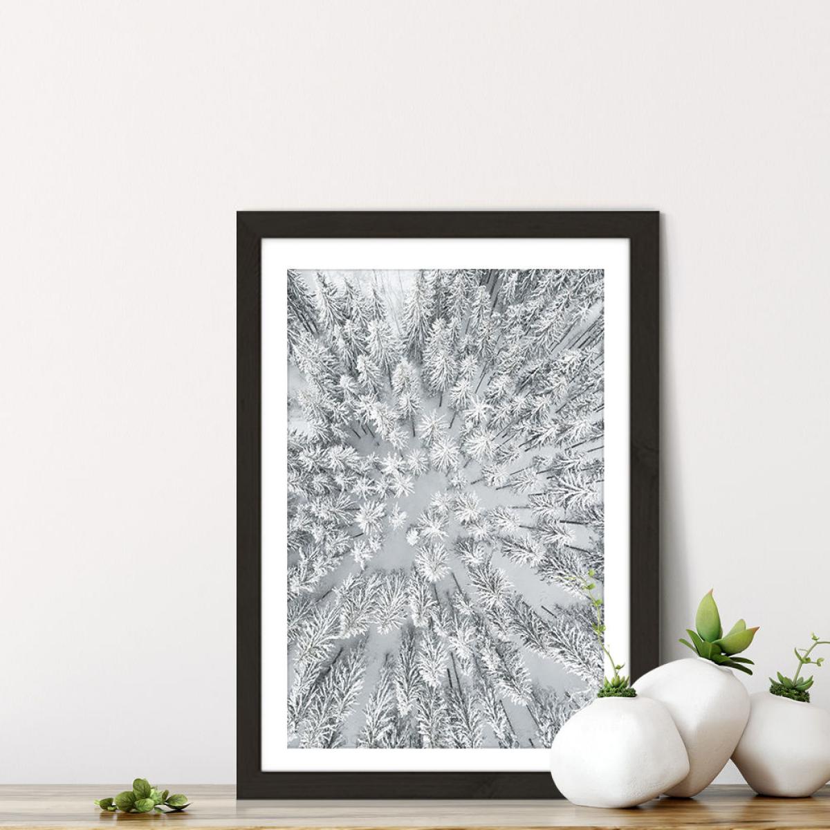 Snowy Forests Art Print Black Frame – image 2