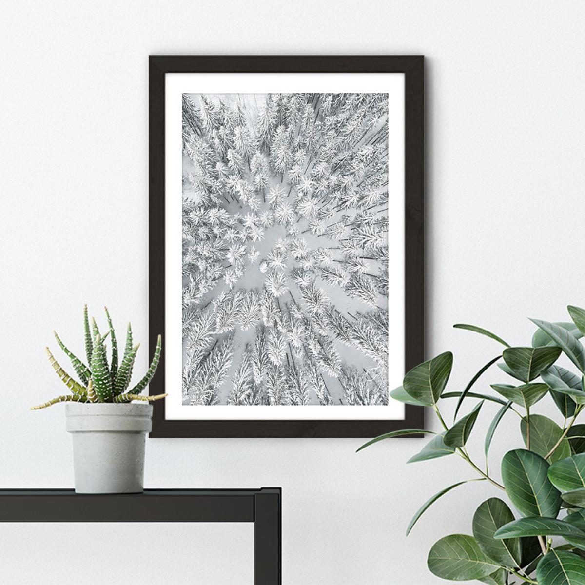 Snowy Forests Art Print Black Frame – image 4