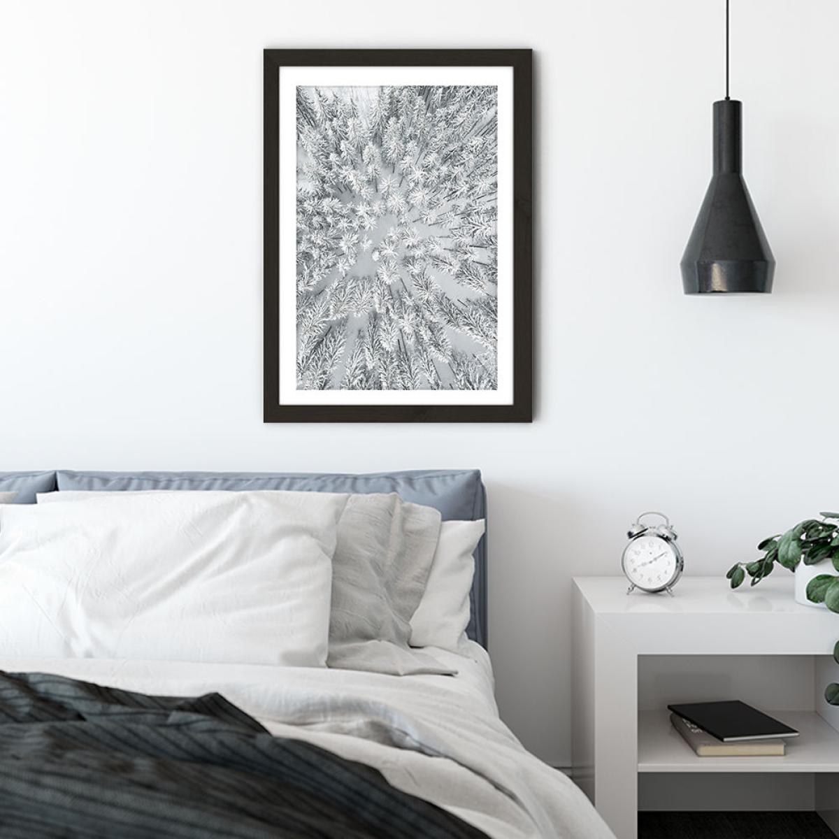 Snowy Forests Art Print Black Frame – image 5