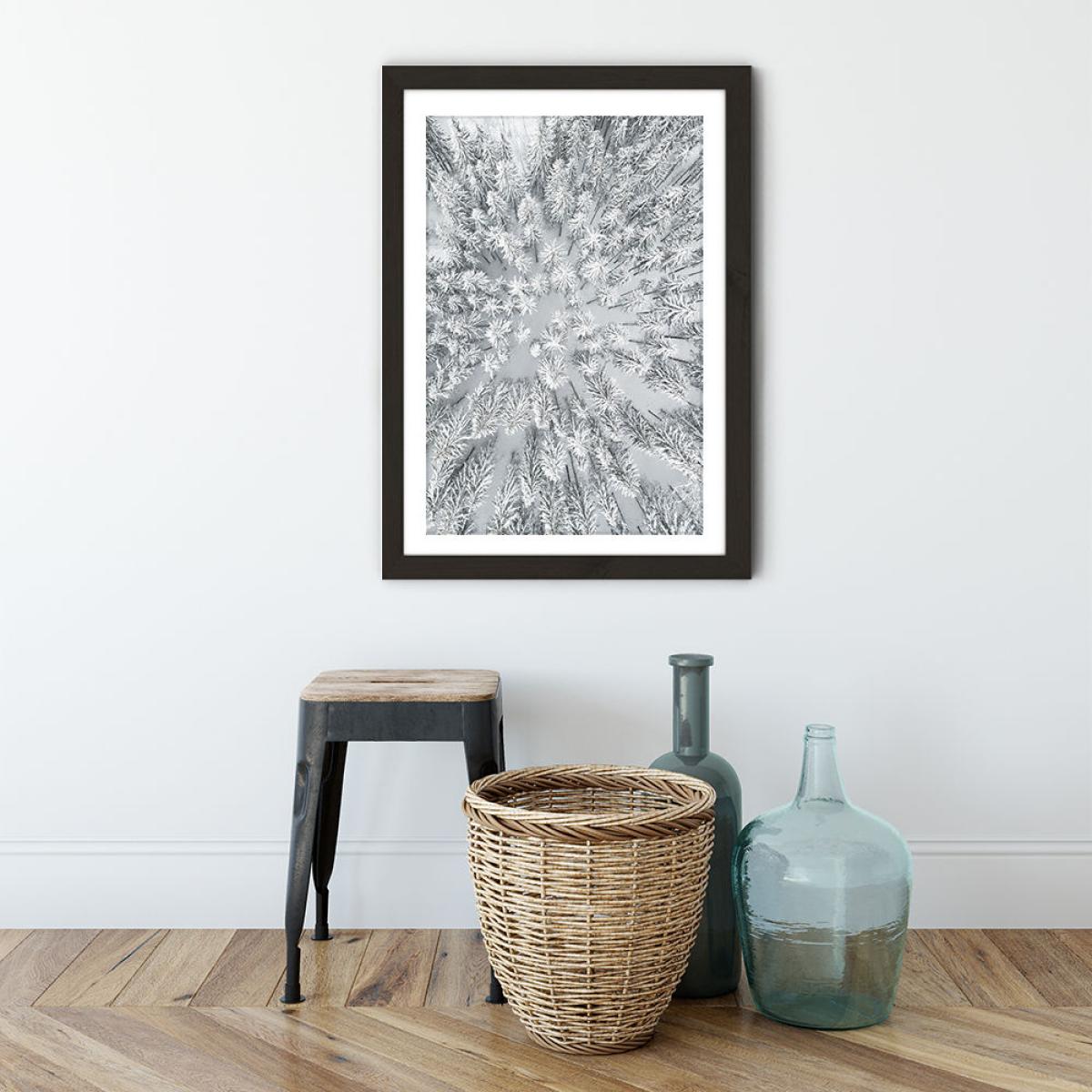 Snowy Forests Art Print Black Frame – image 6