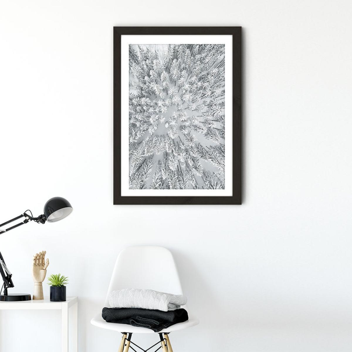 Snowy Forests Art Print Black Frame – image 7