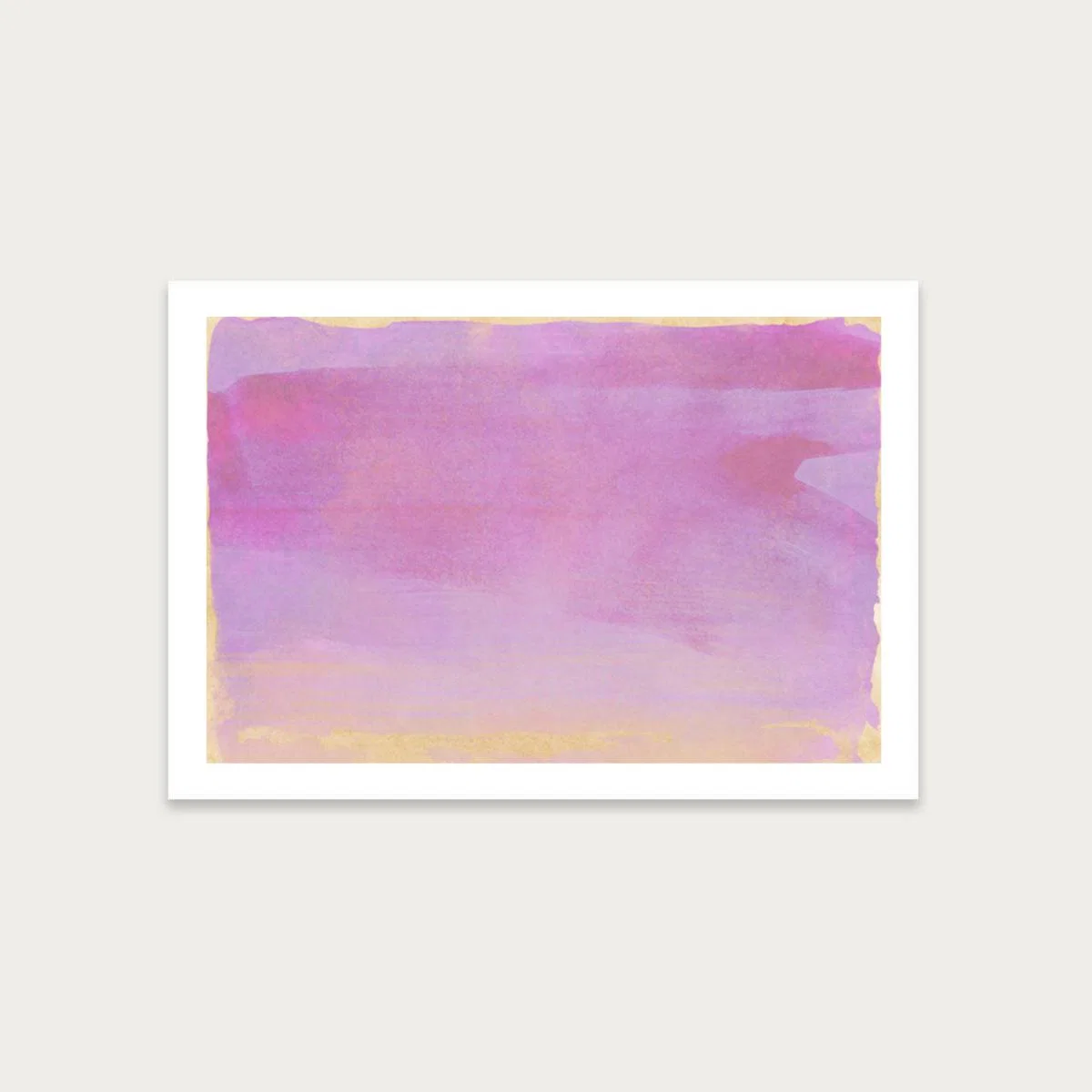 Minimal Abstract Lilac Colorfield 01 Art Print Unframed