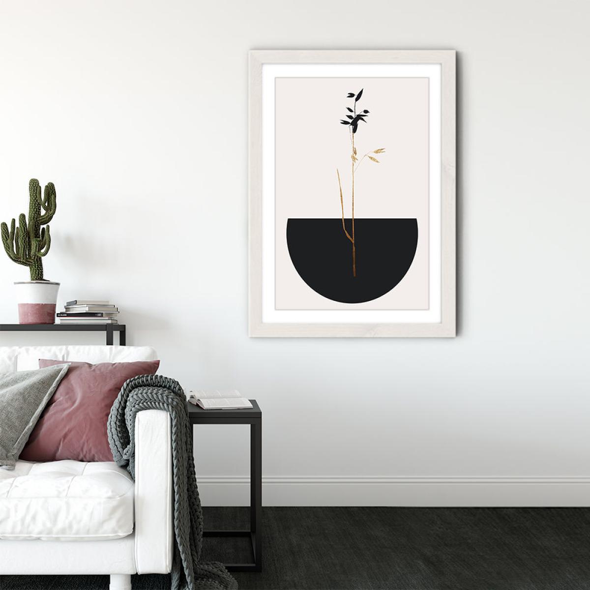 Planta Negra Art Print White Frame – image 2