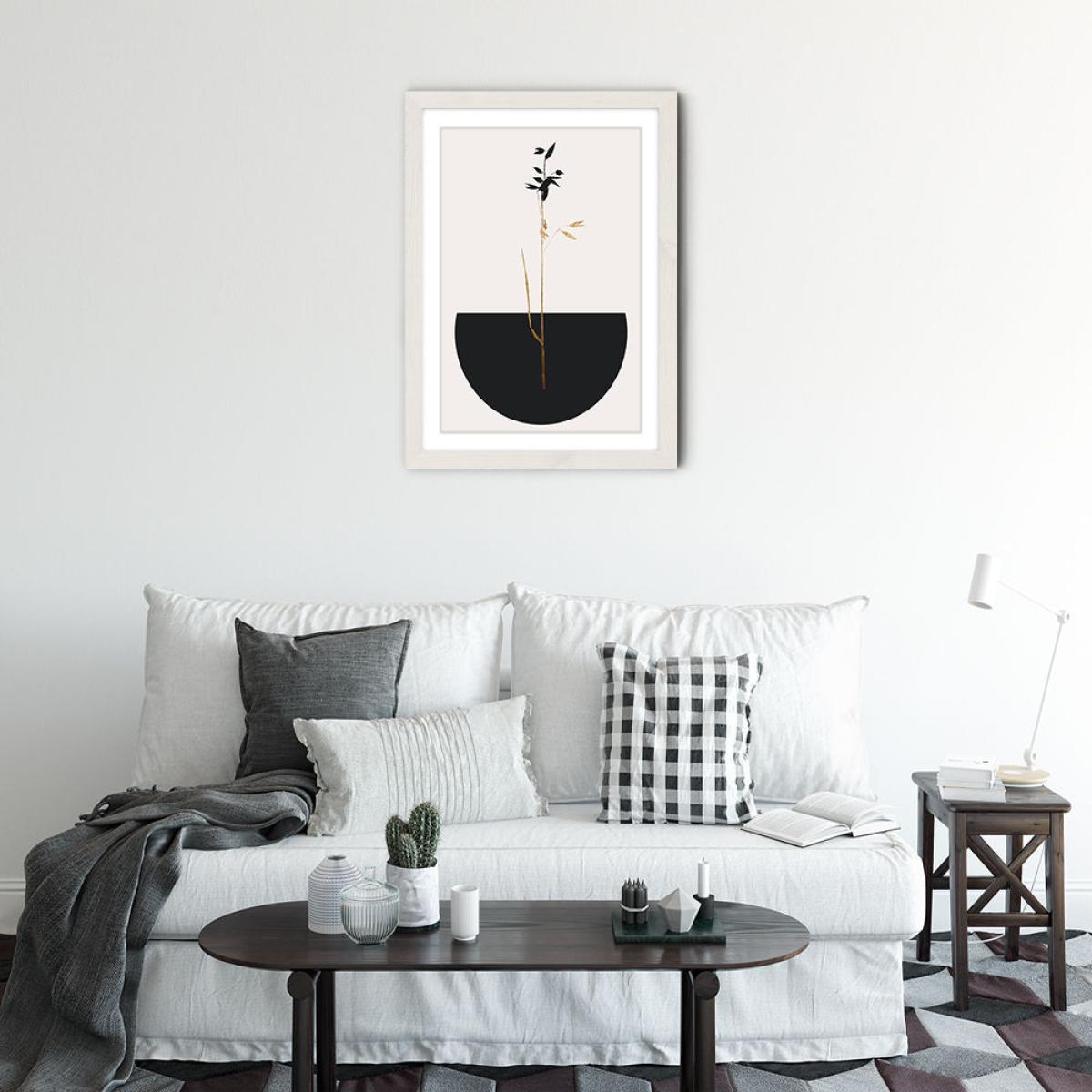 Planta Negra Art Print White Frame – image 3
