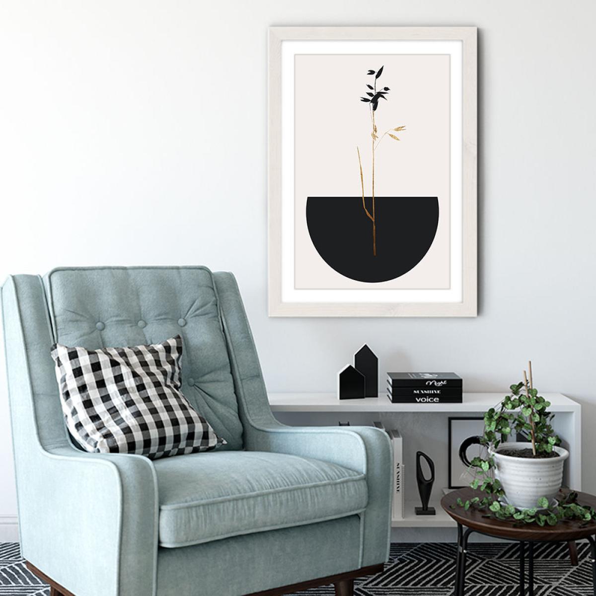 Planta Negra Art Print White Frame – image 4