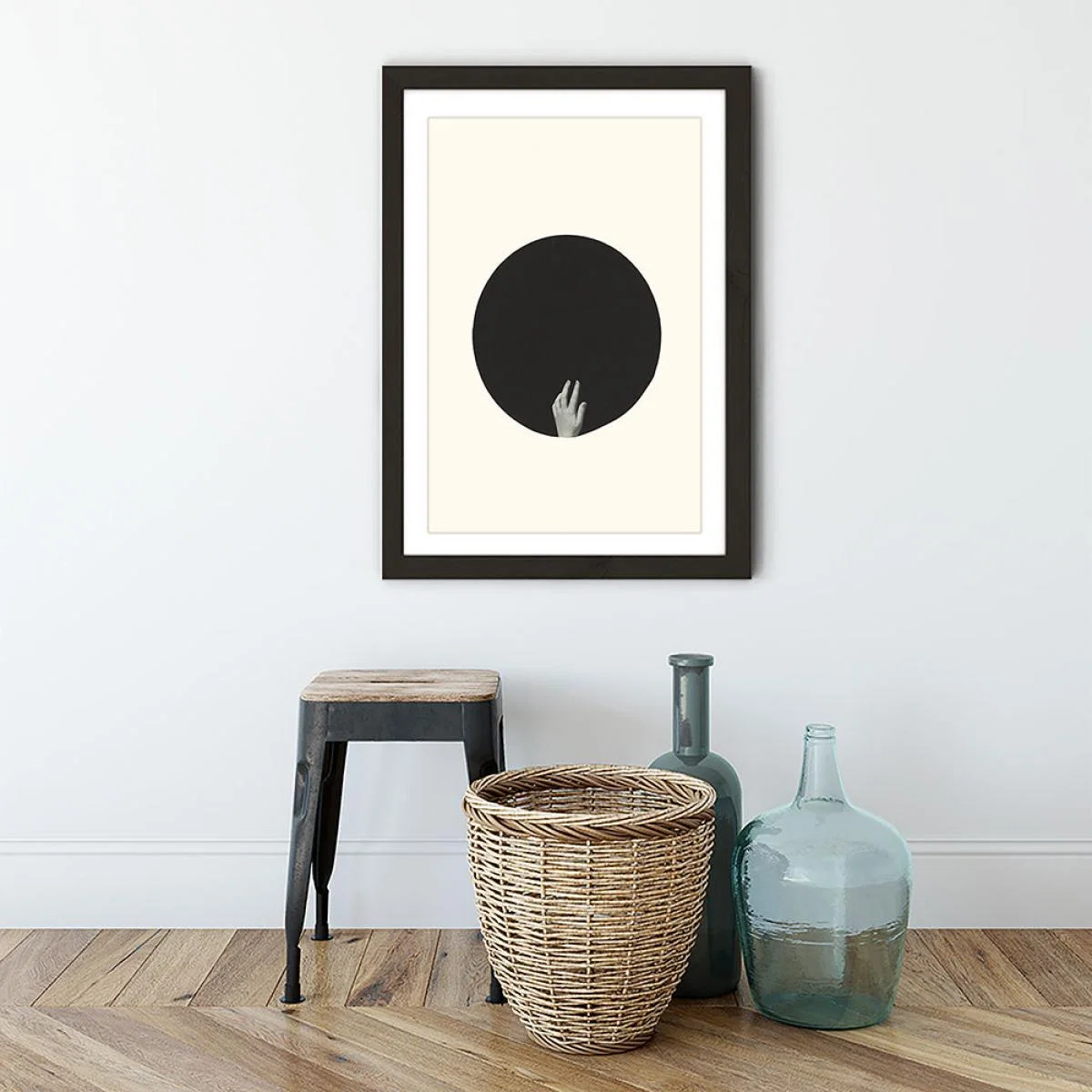 Touch Art Print Black Frame – image 3