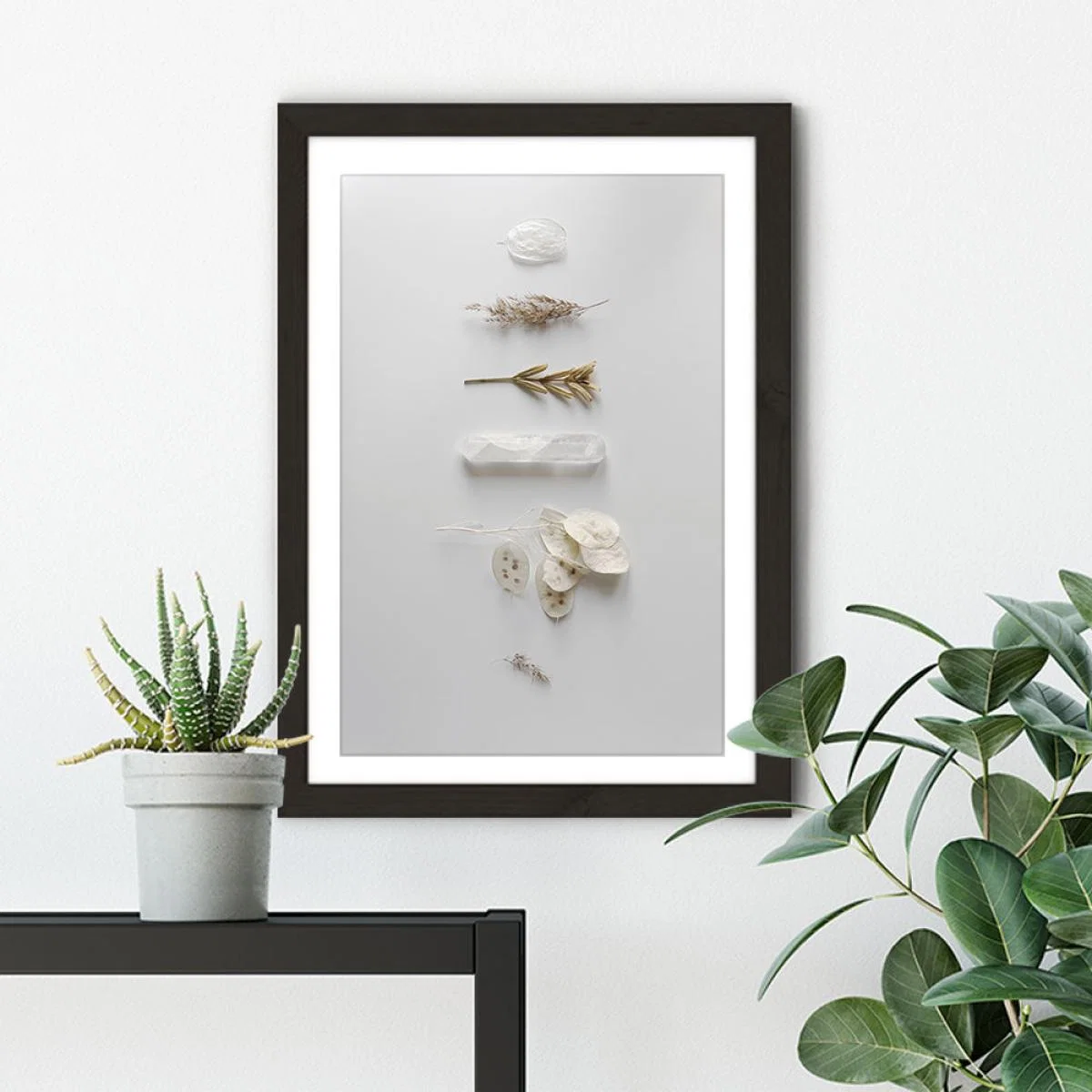 Stones & Branches I Art Print Black Frame – image 4