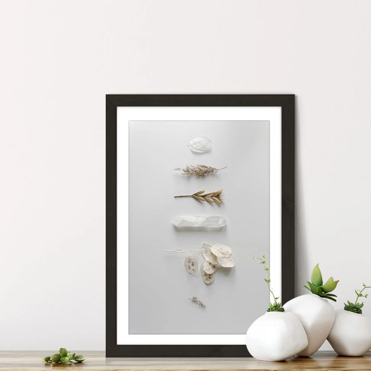 Stones & Branches I Art Print Black Frame – image 6