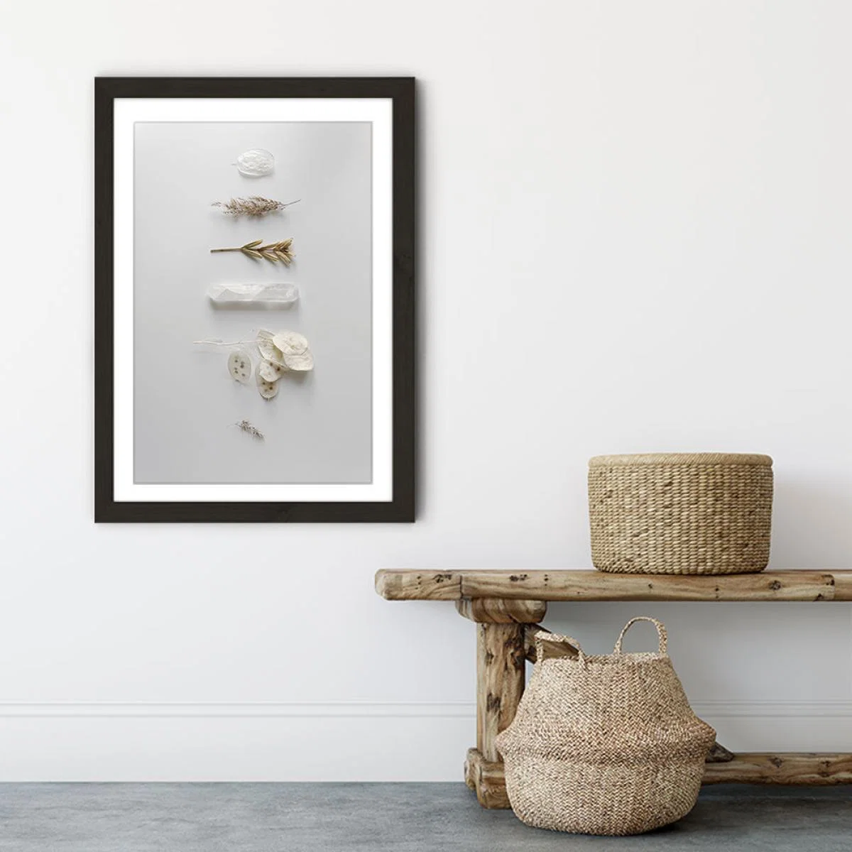 Stones & Branches I Art Print Black Frame – image 7
