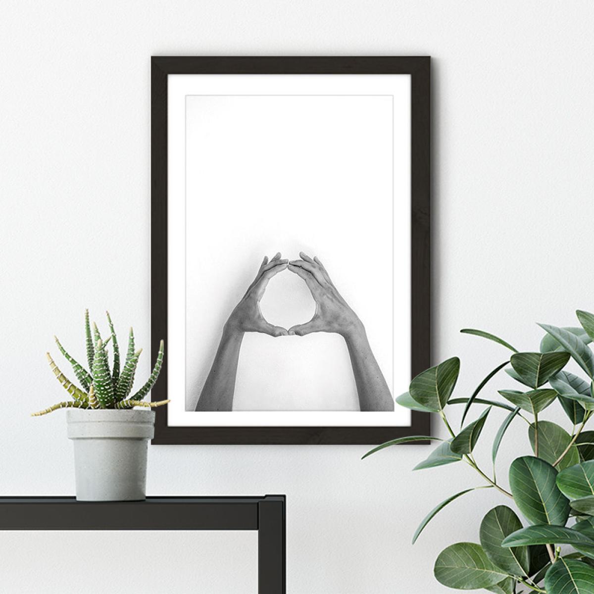 Hands 1 – No Planet B – Let's Protect Our Earth Art Print Black Frame – image 4