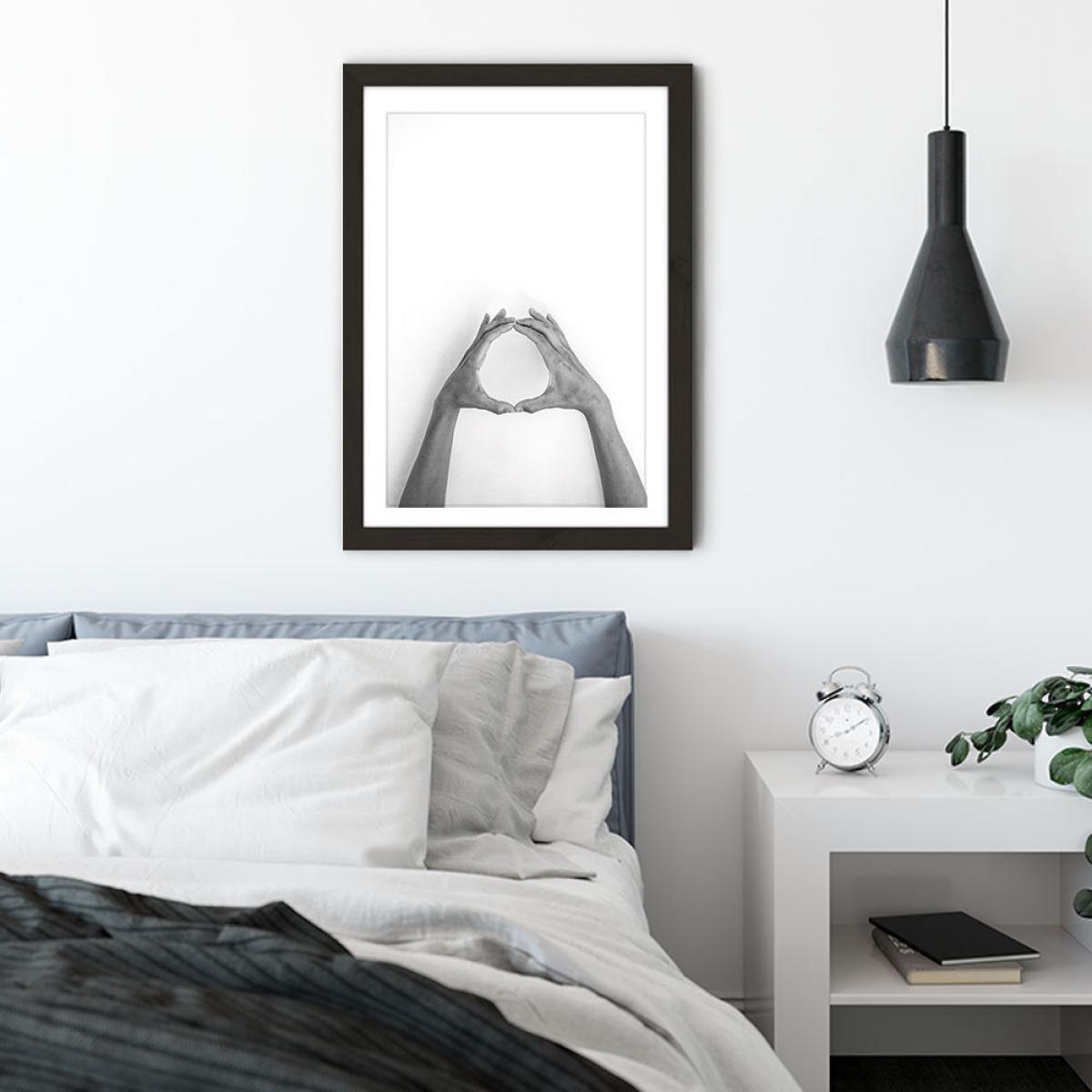 Hands 1 – No Planet B – Let's Protect Our Earth Art Print Black Frame – image 5