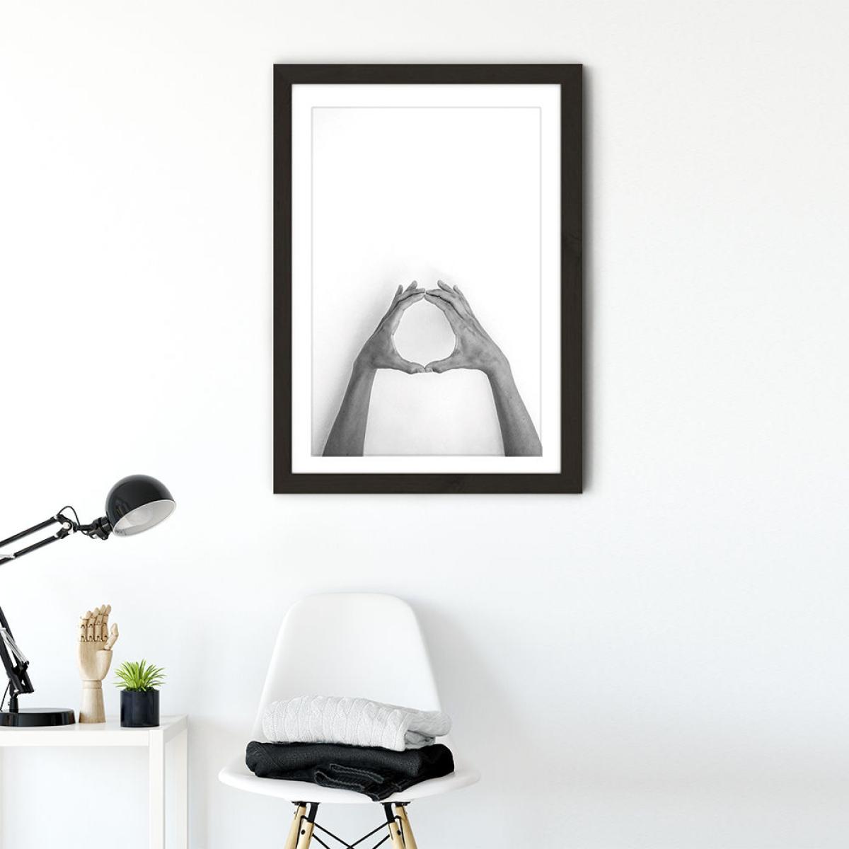 Hands 1 – No Planet B – Let's Protect Our Earth Art Print Black Frame – image 6