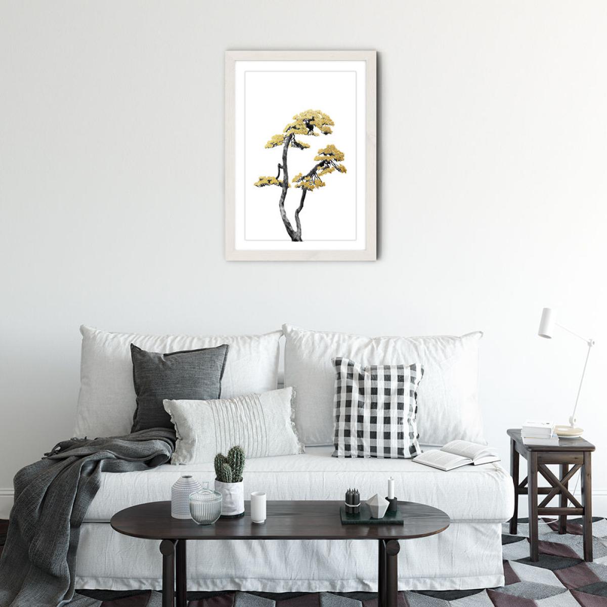 Bonsai Tree 6 Art Print White Frame – image 2