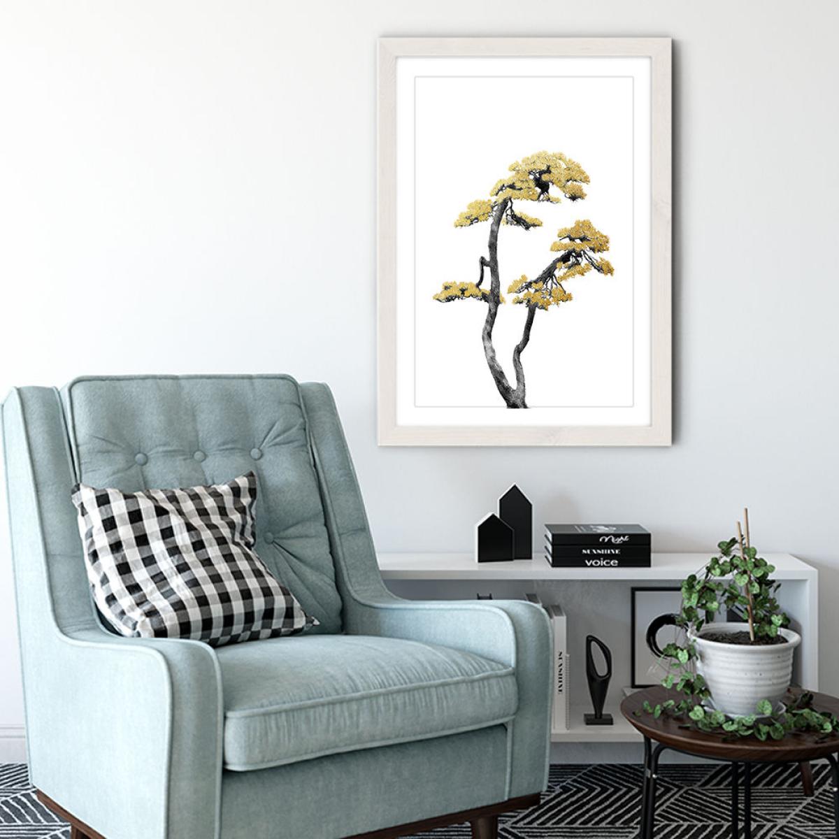Bonsai Tree 6 Art Print White Frame – image 4