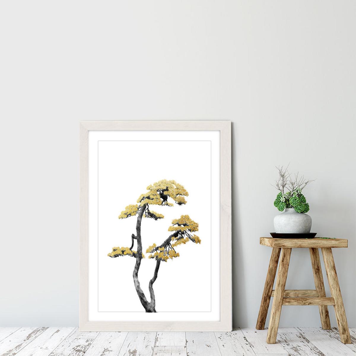 Bonsai Tree 6 Art Print White Frame – image 6