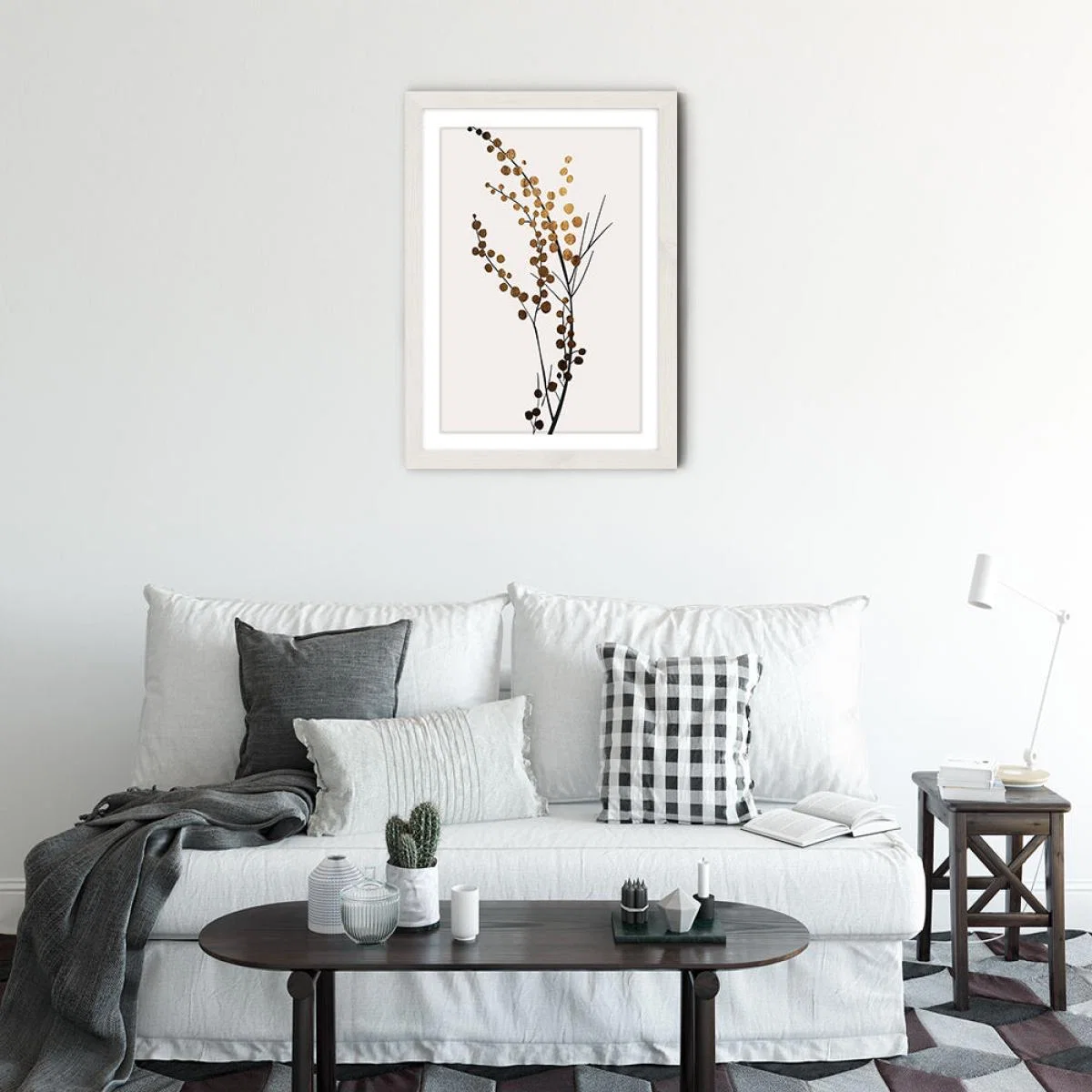 Golden Brench 2 Art Print White Frame – image 2