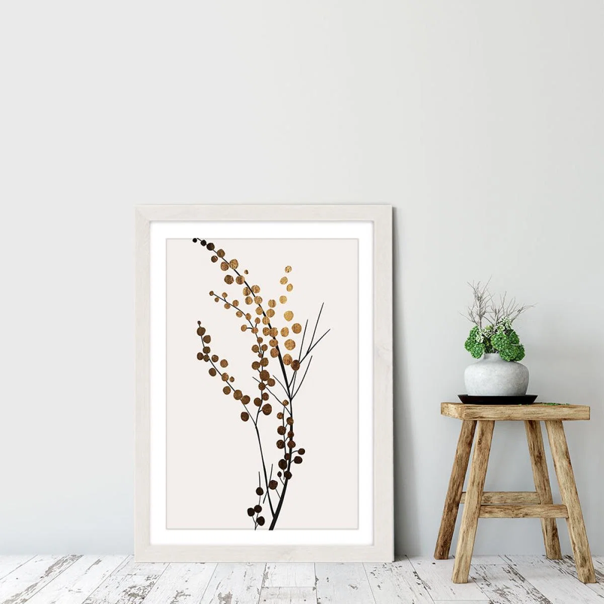 Golden Brench 2 Art Print White Frame – image 6