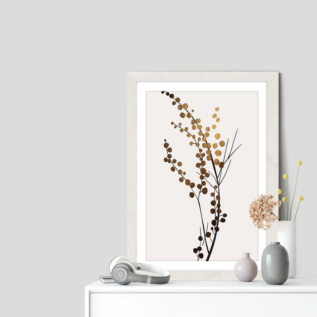 Golden Brench 2 Art Print White Frame – image 7