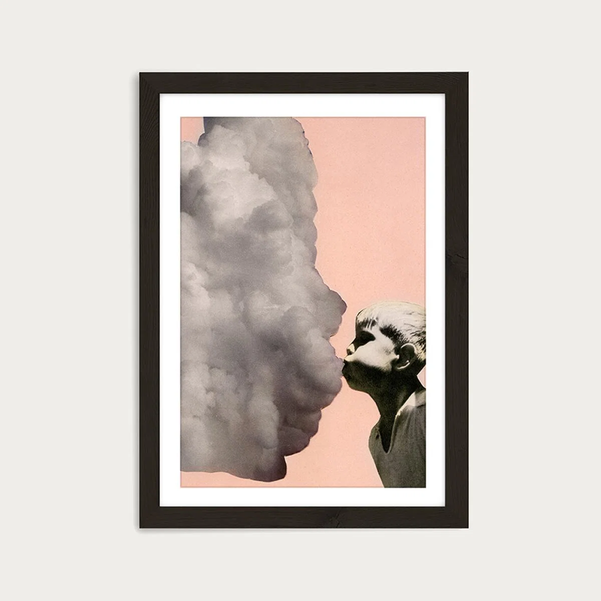 Exhalation Art Print Black Frame – image 1