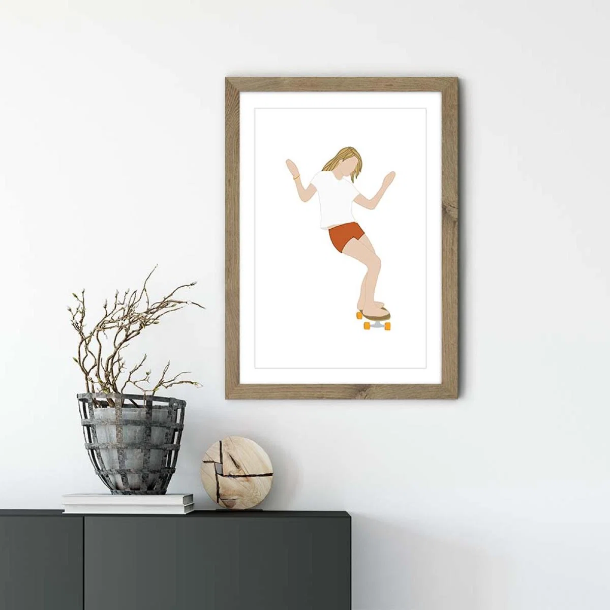 Goodtimes Art Print Oak Frame – image 2