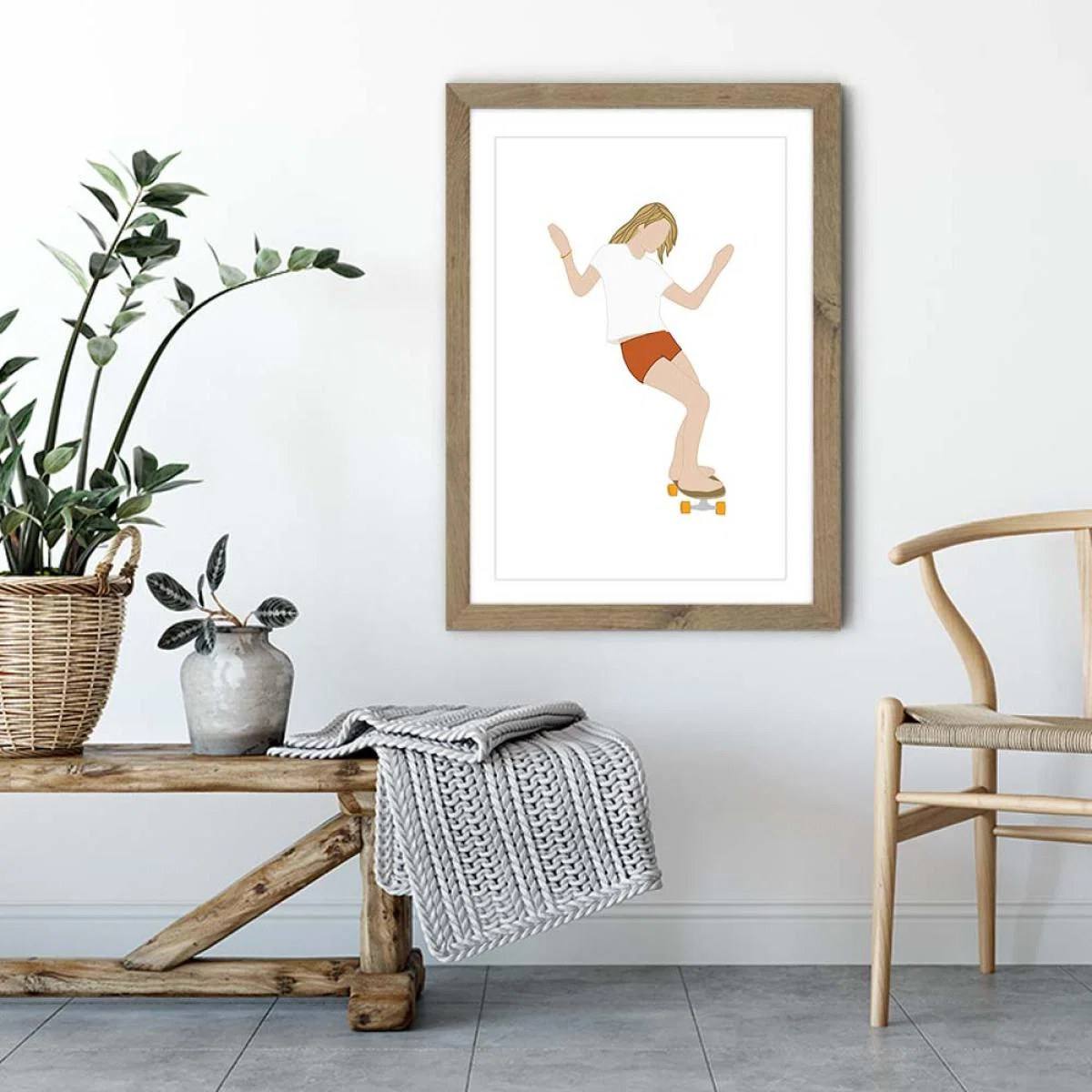 Goodtimes Art Print Oak Frame – image 4