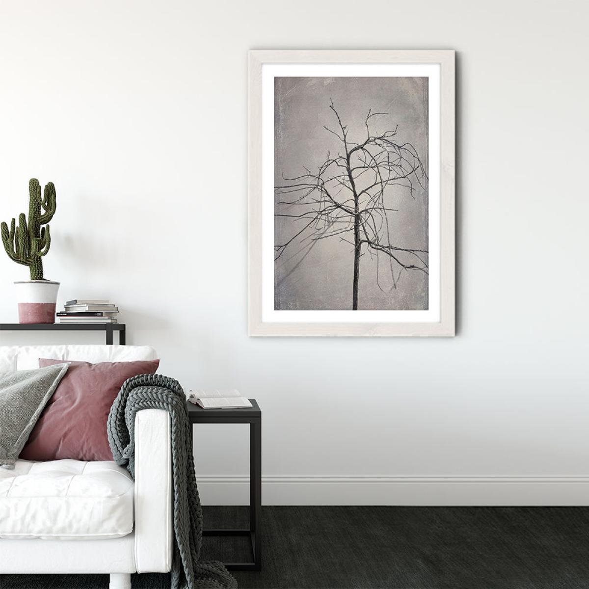 Shadowplay 3 Art Print White Frame – image 2