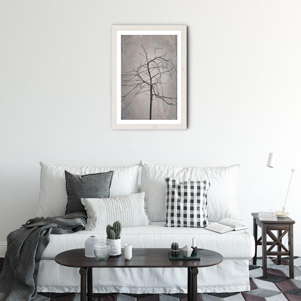 Shadowplay 3 Art Print White Frame – image 3