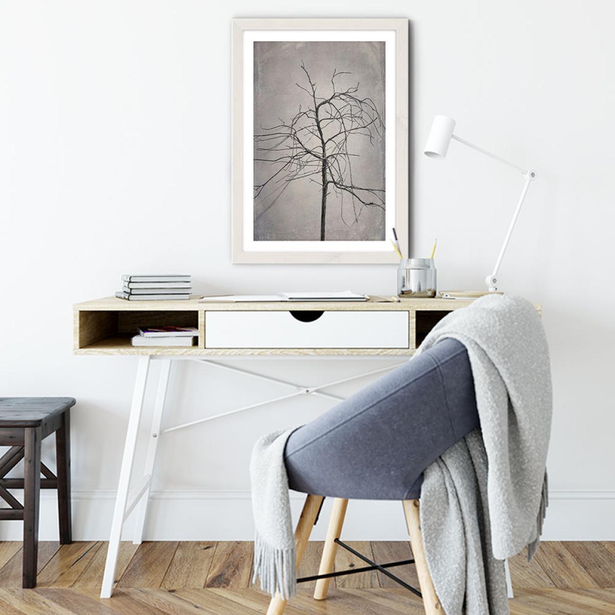 Shadowplay 3 Art Print White Frame – image 4