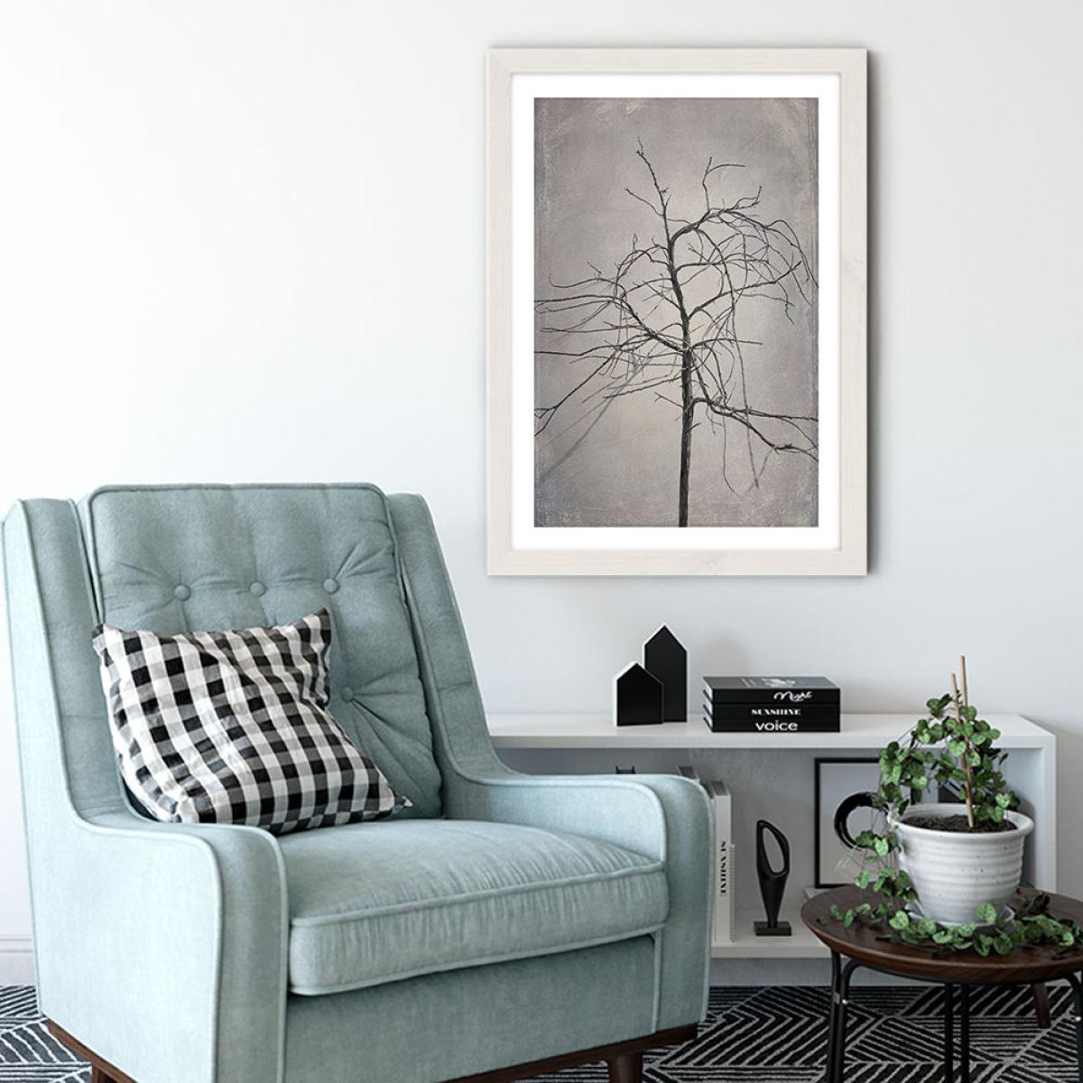 Shadowplay 3 Art Print White Frame – image 5