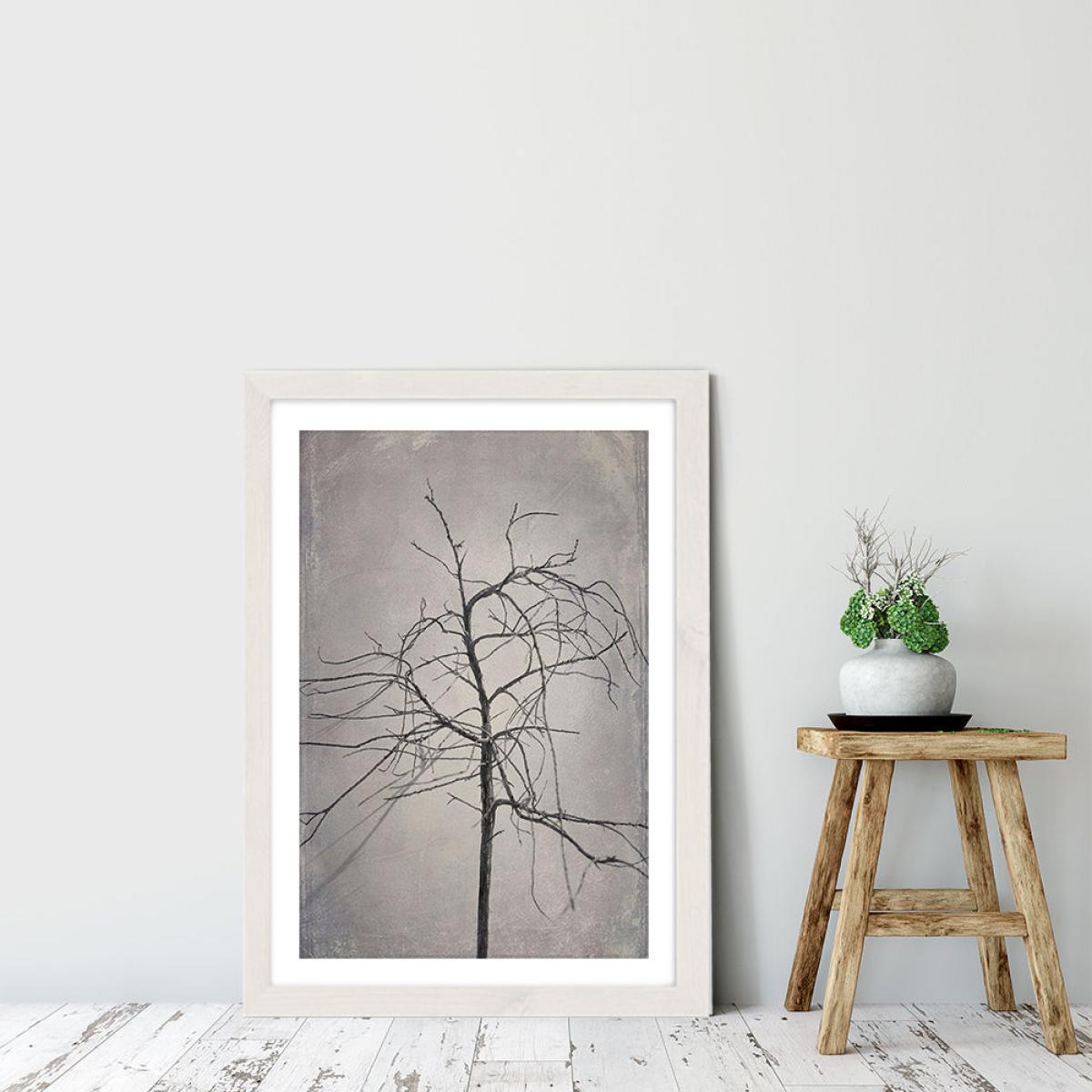Shadowplay 3 Art Print White Frame – image 6