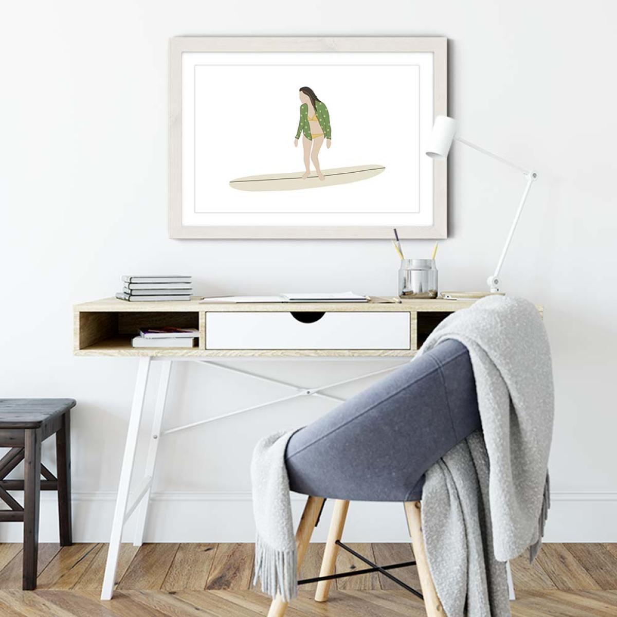 Chilled Art Print White Frame – image 5