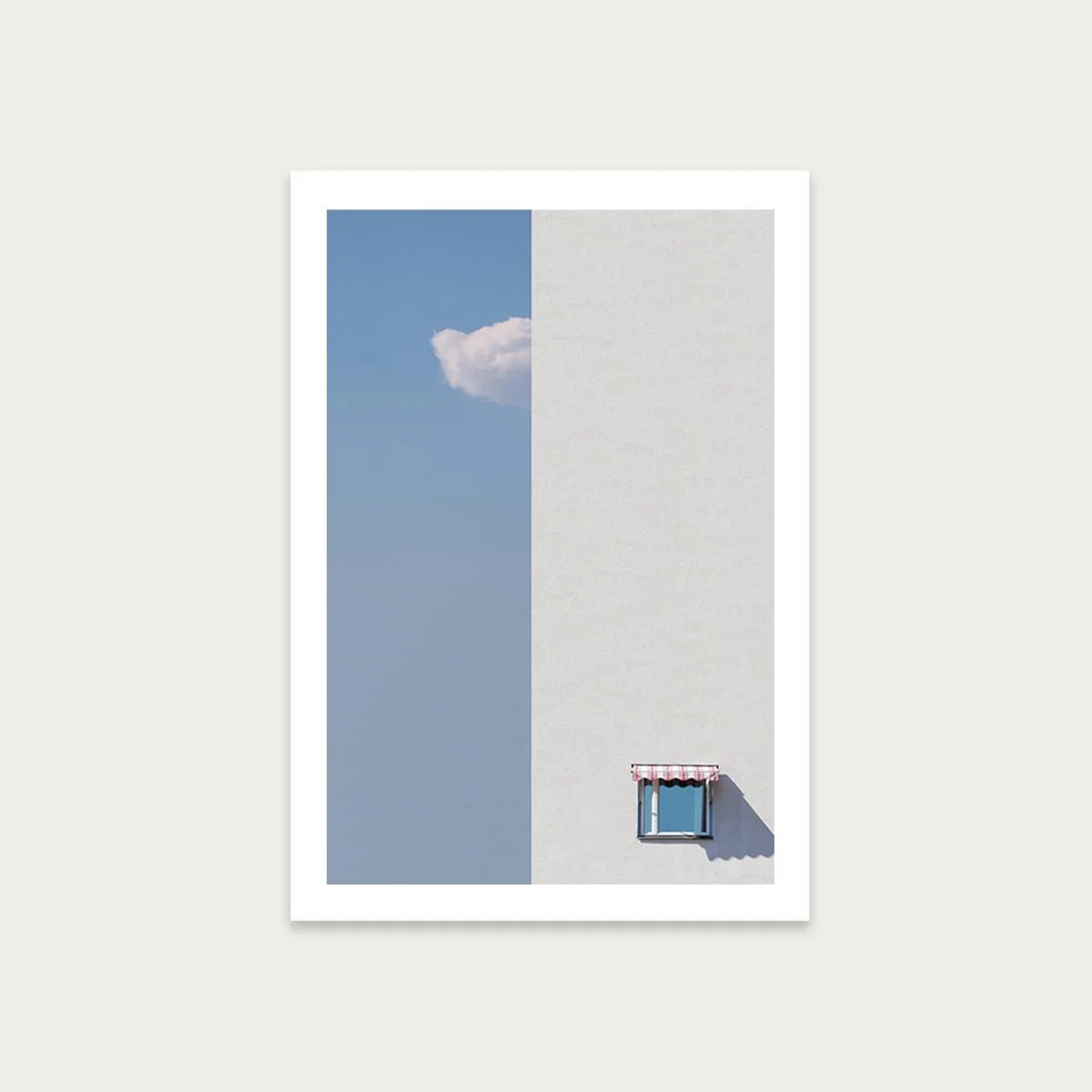 Half Cloud Art Print Unframed