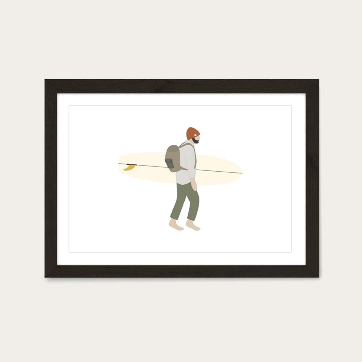 Search Art Print Black Frame – image 1