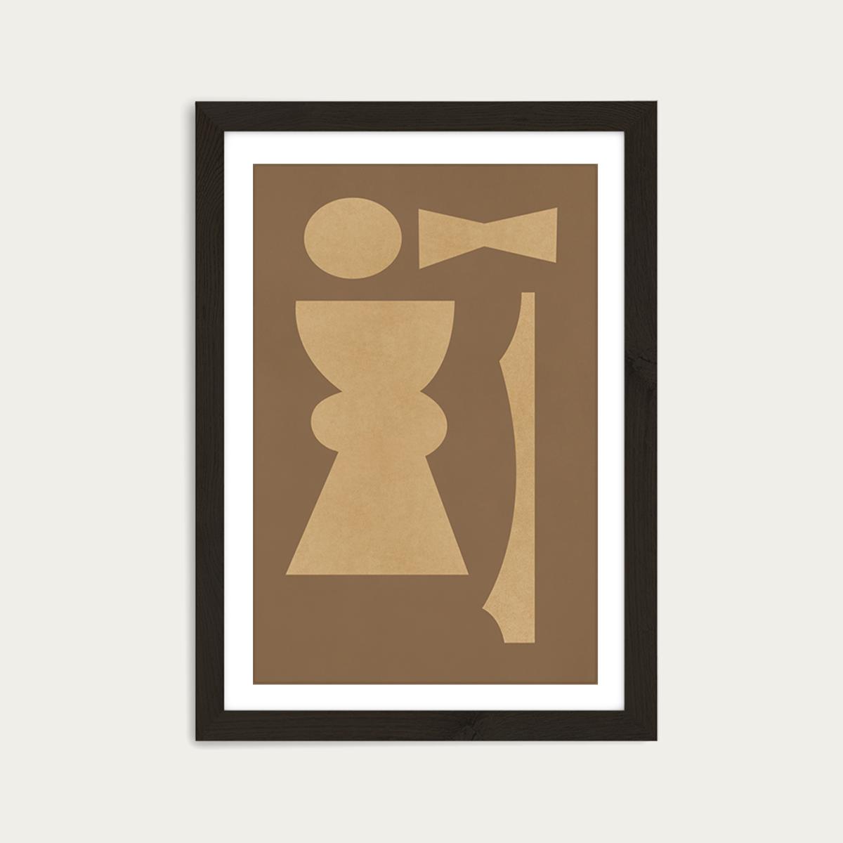 Totem 001 Art Print Black Frame – image 1